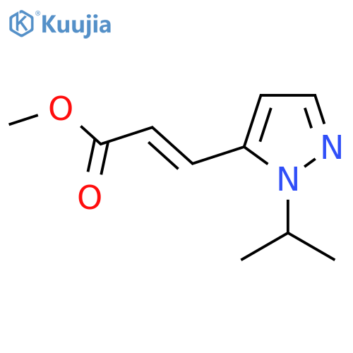 methyl (2E)-3-1-(propan-2-yl)-1H-pyrazol-5-ylprop-2-enoate structure