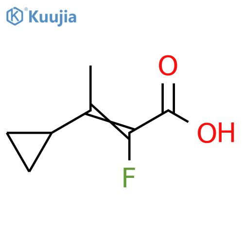 3-cyclopropyl-2-fluorobut-2-enoic acid structure
