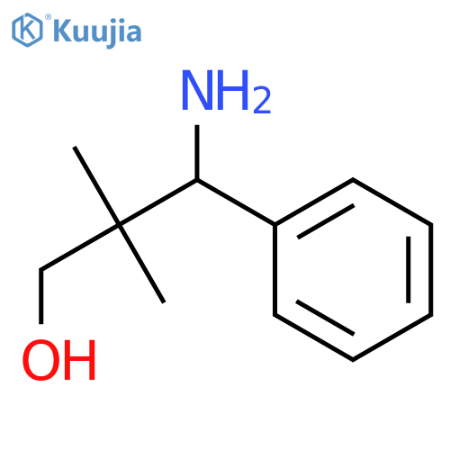 (3S)-3-Amino-2,2-dimethyl-3-phenylpropan-1-ol structure