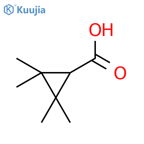 2,2,3,3-Tetramethylcyclopropanecarboxylic acid structure