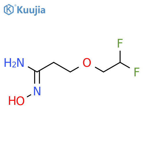 3-(2,2-difluoroethoxy)-N'-hydroxypropanimidamide structure