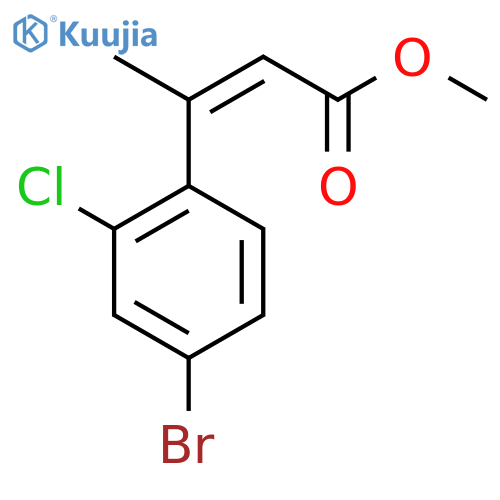 methyl (2Z)-3-(4-bromo-2-chlorophenyl)but-2-enoate structure