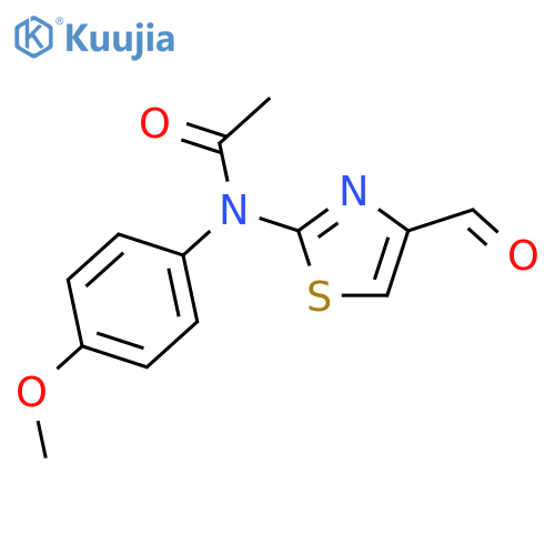 N-(4-FORMYL-1,3-THIAZOL-2-YL)-N-(4-METHOXYPHENYL)ACETAMIDE structure