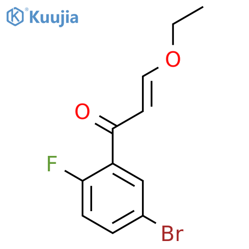 1-(5-bromo-2-fluorophenyl)-3-ethoxyprop-2-en-1-one structure