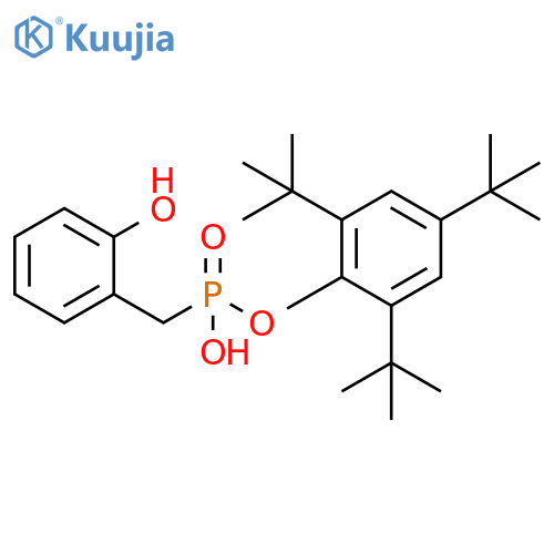 Phosphonic acid,[(2-hydroxyphenyl)methyl]-, mono[2,4,6-tris(1,1-dimethylethyl)phenyl] ester(9CI) structure