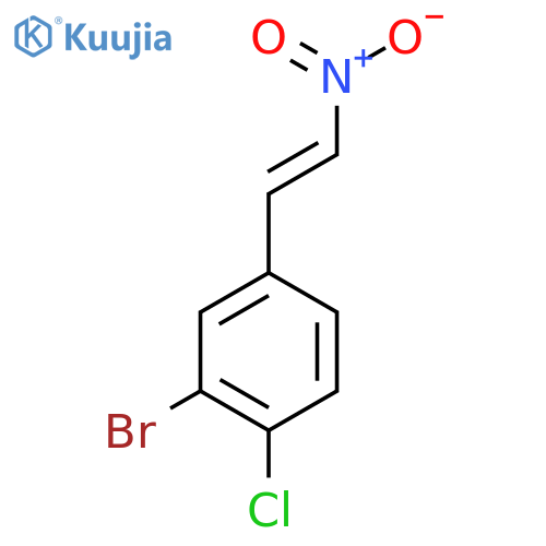 2-bromo-1-chloro-4-(2-nitroethenyl)benzene structure