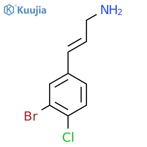 3-(3-bromo-4-chlorophenyl)prop-2-en-1-amine structure
