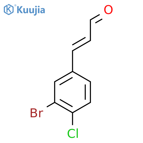 3-(3-bromo-4-chlorophenyl)prop-2-enal structure
