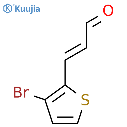 3-(3-bromothiophen-2-yl)prop-2-enal structure