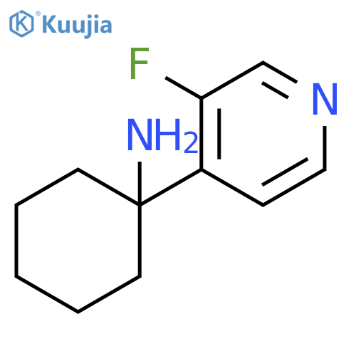 1-(3-fluoropyridin-4-yl)cyclohexan-1-amine structure