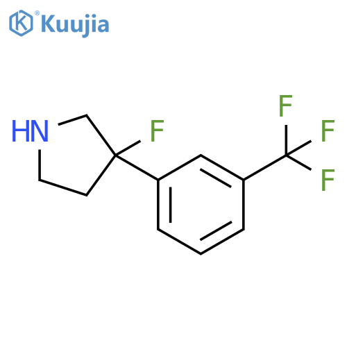 3-fluoro-3-3-(trifluoromethyl)phenylpyrrolidine structure