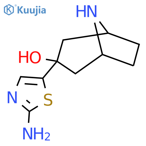 3-(2-amino-1,3-thiazol-5-yl)-8-azabicyclo3.2.1octan-3-ol structure