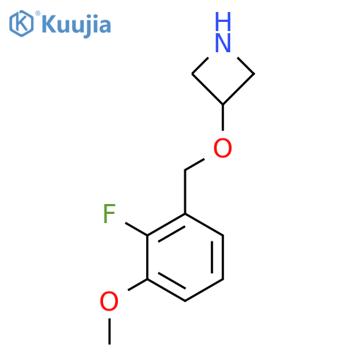 3-[(2-Fluoro-3-methoxyphenyl)methoxy]azetidine structure