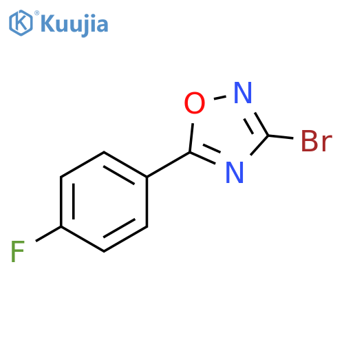 3-bromo-5-(4-fluorophenyl)-1,2,4-oxadiazole structure