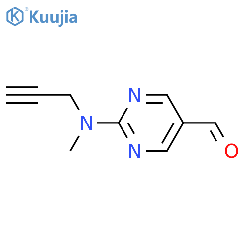 5-Pyrimidinecarboxaldehyde, 2-(methyl-2-propyn-1-ylamino)- structure