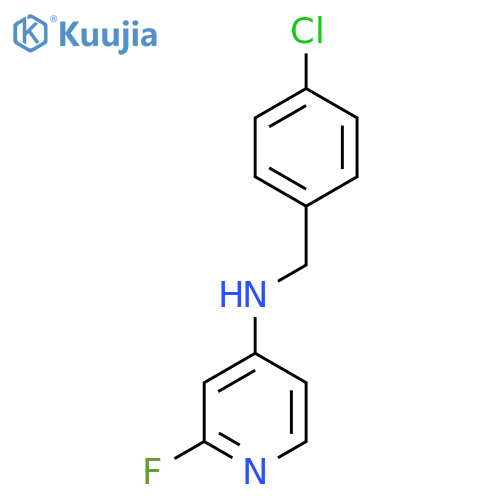 N-(4-Chlorophenyl)methyl-2-fluoropyridin-4-amine structure