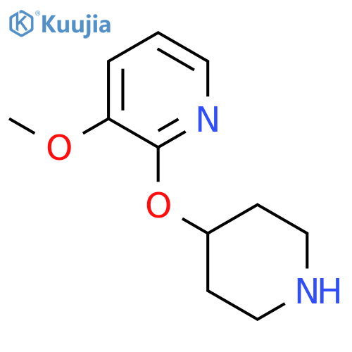 3-methoxy-2-(piperidin-4-yloxy)pyridine structure