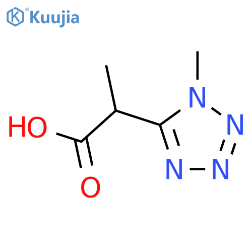 2-(1-Methyl-1h-1,2,3,4-tetrazol-5-yl)propanoic acid structure
