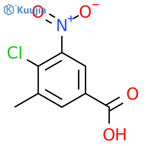 4-Chloro-3-methyl-5-nitrobenzoic acid structure