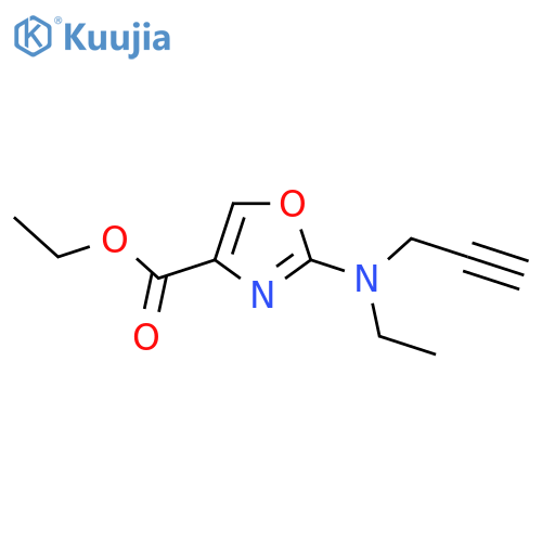 ethyl 2-ethyl(prop-2-yn-1-yl)amino-1,3-oxazole-4-carboxylate structure