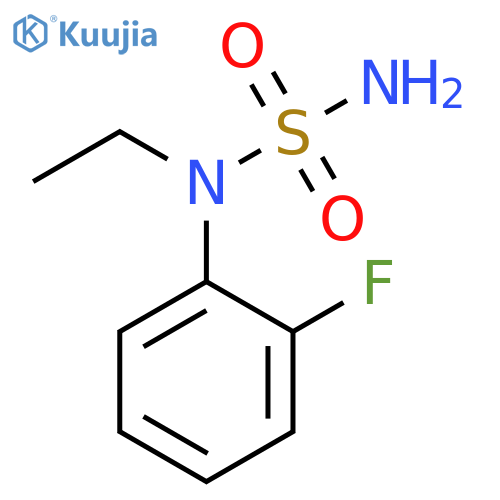 N-ethyl-N-(2-fluorophenyl)aminosulfonamide structure