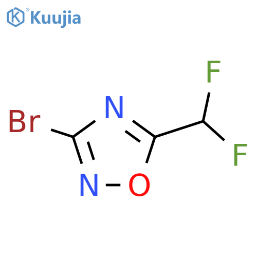 3-Bromo-5-(difluoromethyl)-1,2,4-oxadiazole structure