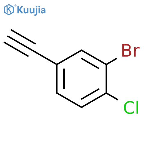 2-bromo-1-chloro-4-ethynylbenzene structure