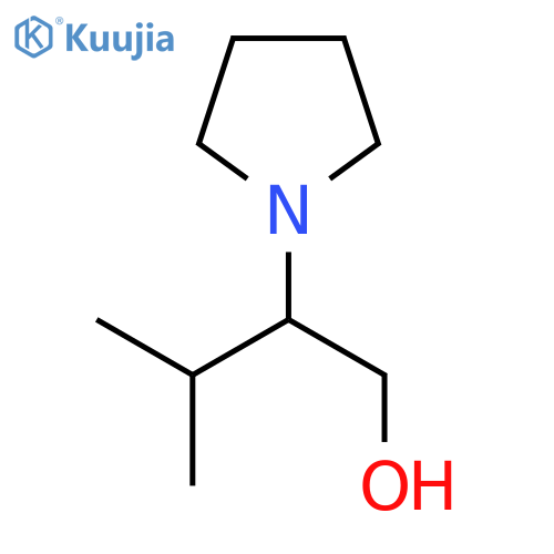 3-Methyl-2-(pyrrolidin-1-yl)butan-1-ol structure