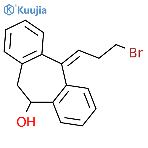 (5Z)-5-(3-Bromopropylidene)-5,11-dihydro-10H-dibenzoa,dcyclohepten-10-ol structure
