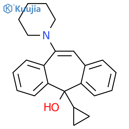 5-Cyclopropyl-10-(1-piperidinyl)-5H-dibenzoa,dcyclohepten-5-ol structure