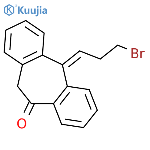 (5E)-5-(3-Bromopropylidene)-5,11-dihydro-10H-dibenzoa,dcyclohepten-10-one structure