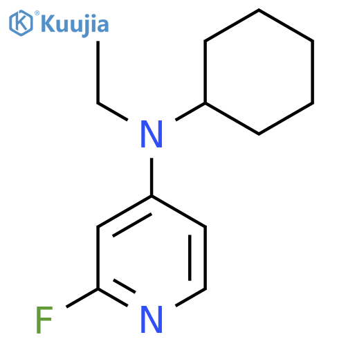 N-Cyclohexyl-N-ethyl-2-fluoropyridin-4-amine structure