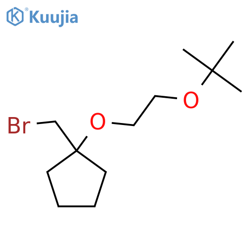 1-(bromomethyl)-1-2-(tert-butoxy)ethoxycyclopentane structure