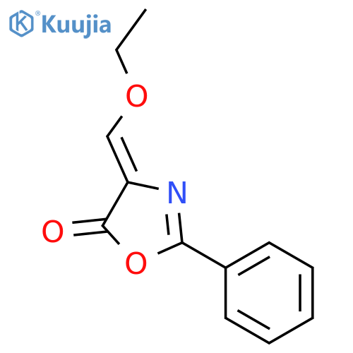 (4E)-4-(Ethoxymethylene)-2-phenyl-1,3-oxazol-5(4H)-one structure