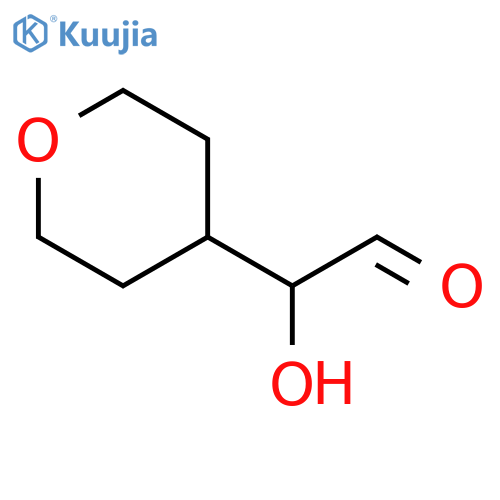 2H-Pyran-4-acetaldehyde, tetrahydro-α-hydroxy- structure