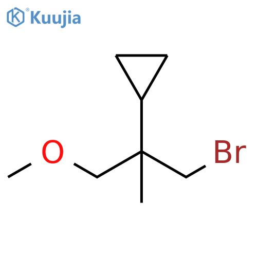 Cyclopropane, [2-bromo-1-(methoxymethyl)-1-methylethyl]- structure