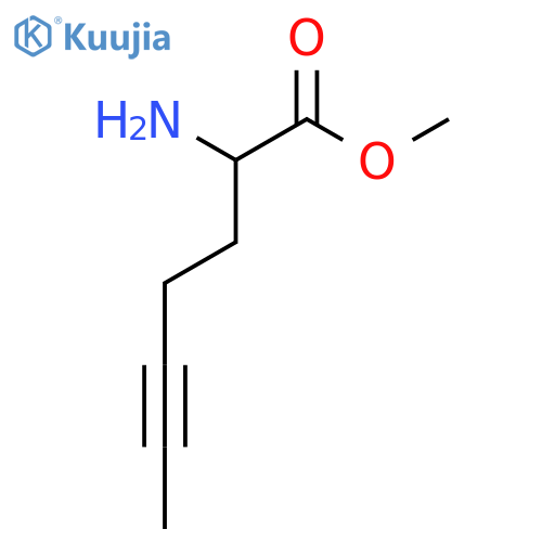 Methyl 2-aminohept-5-ynoate structure