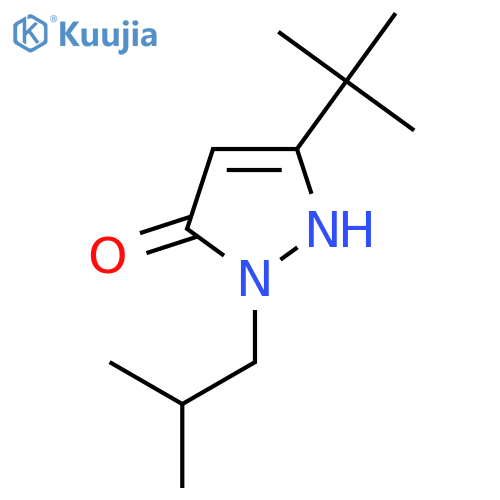3-(Tert-butyl)-1-isobutyl-1H-pyrazol-5-ol structure