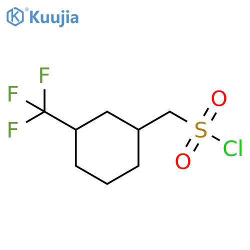 3-(trifluoromethyl)cyclohexylmethanesulfonyl chloride structure