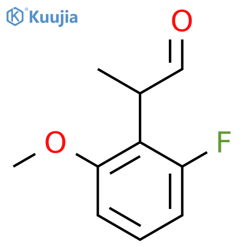 2-(2-fluoro-6-methoxyphenyl)propanal structure