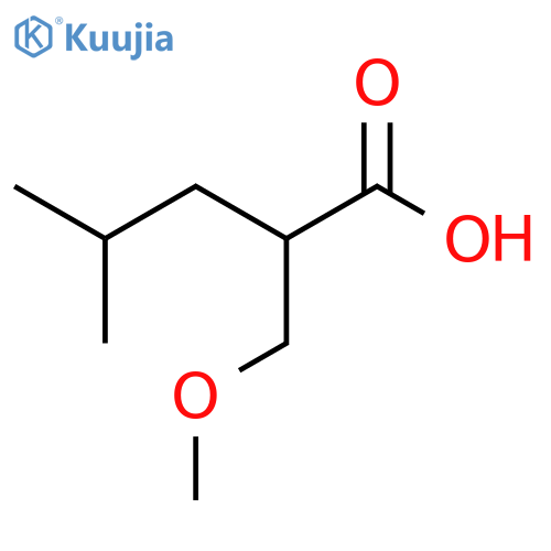2-(Methoxymethyl)-4-methylpentanoic acid structure