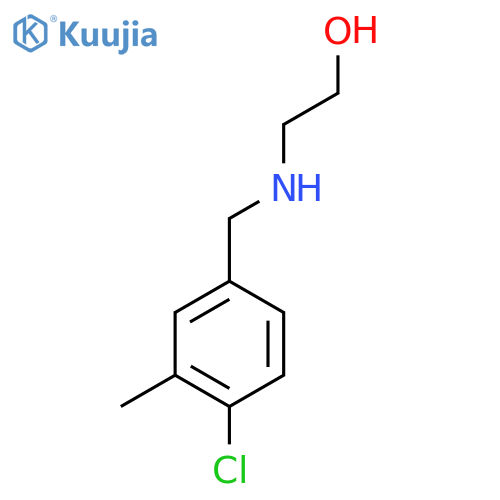 2-{(4-chloro-3-methylphenyl)methylamino}ethan-1-ol structure