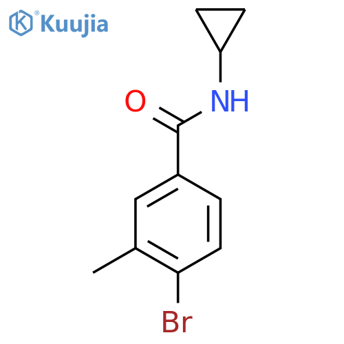 4-bromo-N-cyclopropyl-3-methylbenzamide structure