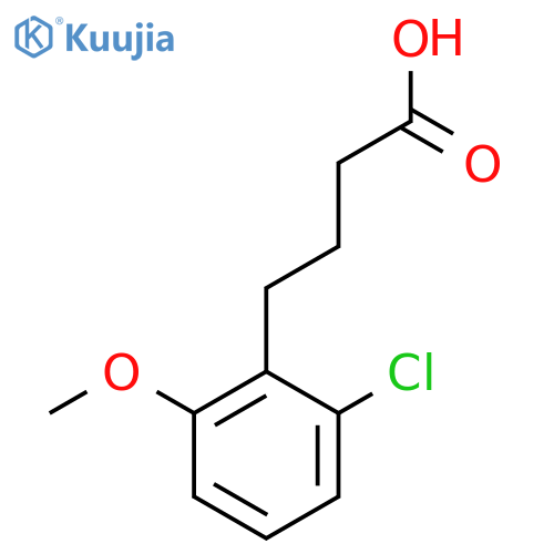4-(2-Chloro-6-methoxyphenyl)butanoic acid structure