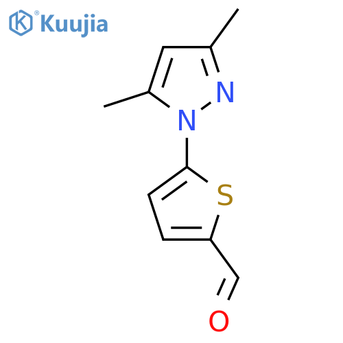 5-(3,5-Dimethyl-1h-pyrazol-1-yl)thiophene-2-carbaldehyde structure