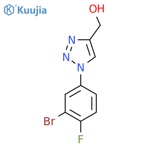 1-(3-bromo-4-fluorophenyl)-1H-1,2,3-triazol-4-ylmethanol structure