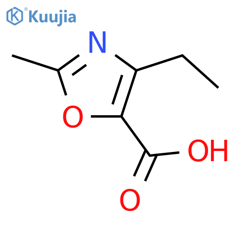 4-ethyl-2-methyl-1,3-oxazole-5-carboxylic acid structure