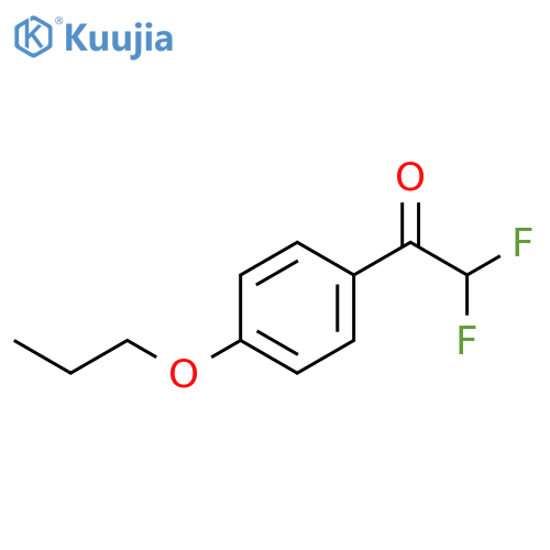 2,2-Difluoro-1-(4-propoxyphenyl)ethanone structure