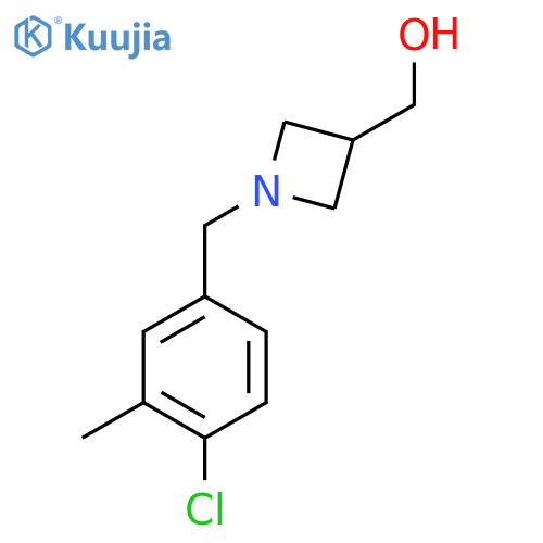 {1-(4-chloro-3-methylphenyl)methylazetidin-3-yl}methanol structure