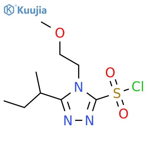 5-(butan-2-yl)-4-(2-methoxyethyl)-4H-1,2,4-triazole-3-sulfonyl chloride structure